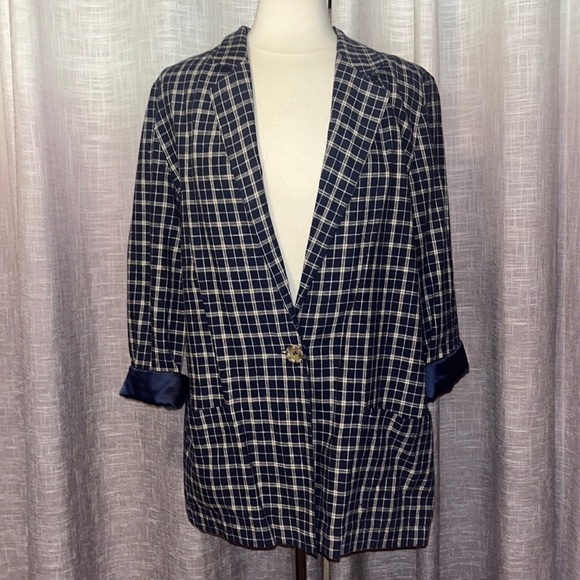 Sag Harbor Jackets & Blazers - Vintage linen oversized blazer
